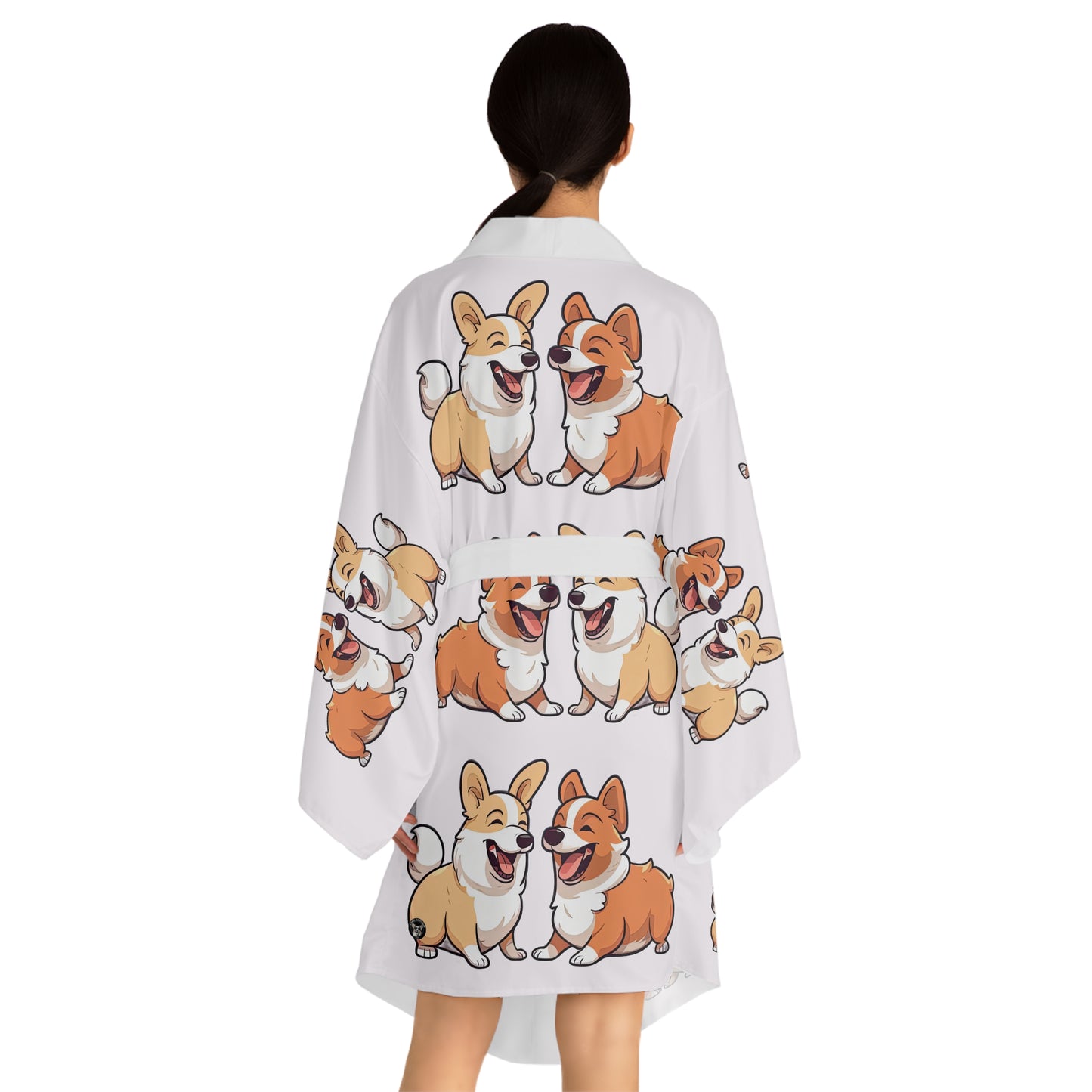 Corgi Couple Kimono Robe