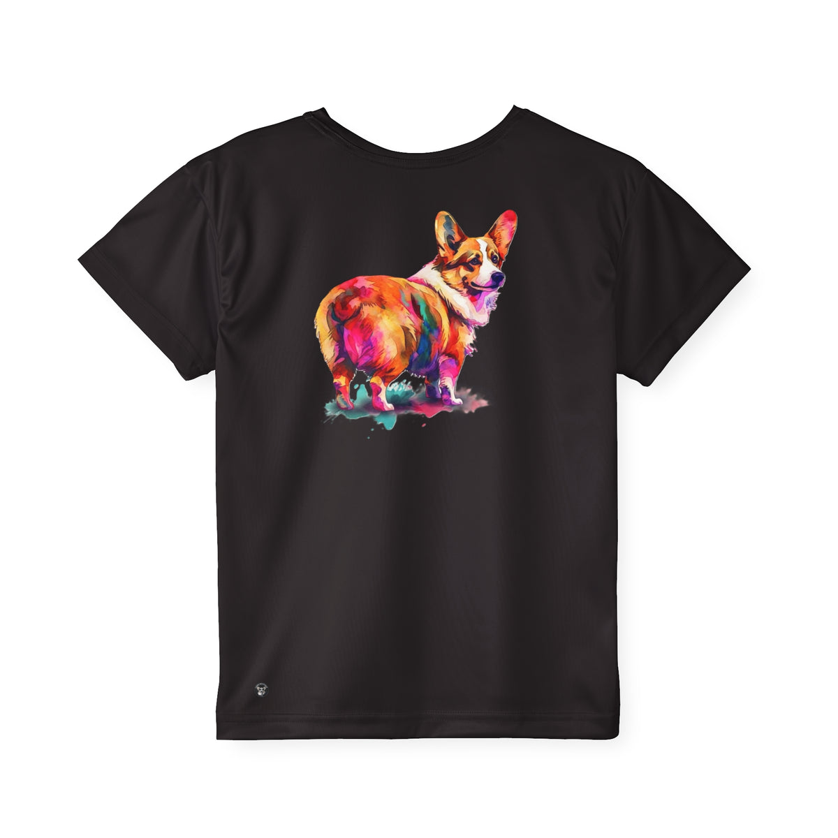 Motley Corgi Kid's Black Sports Tee