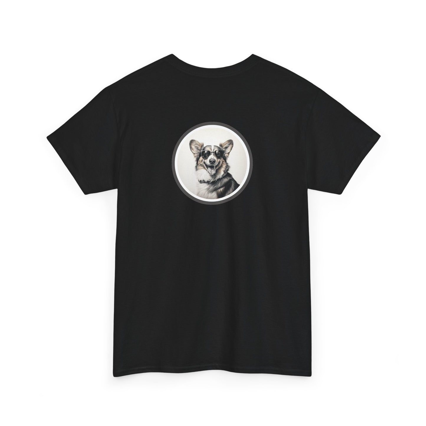 Corgi Cool Custom Tee – Artistic T-Shirt with Hipster Corgi Sporting Shades