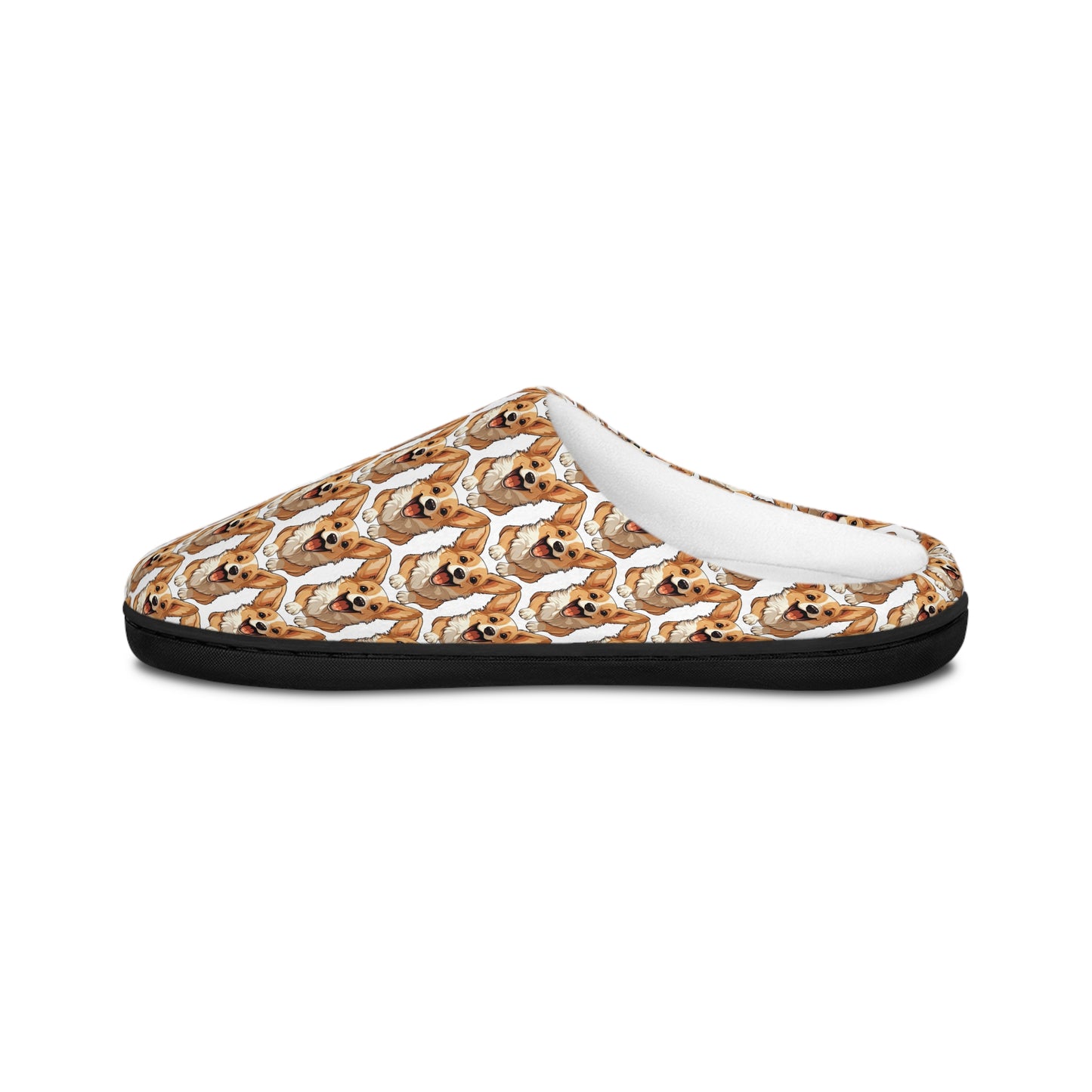 Corgi Cuteness Mosaic Men's Slippers