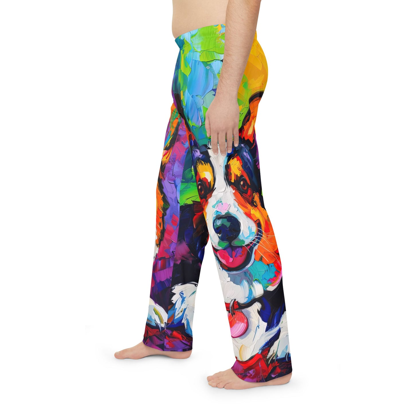 Colorful Corgi Men's Pajama Pants
