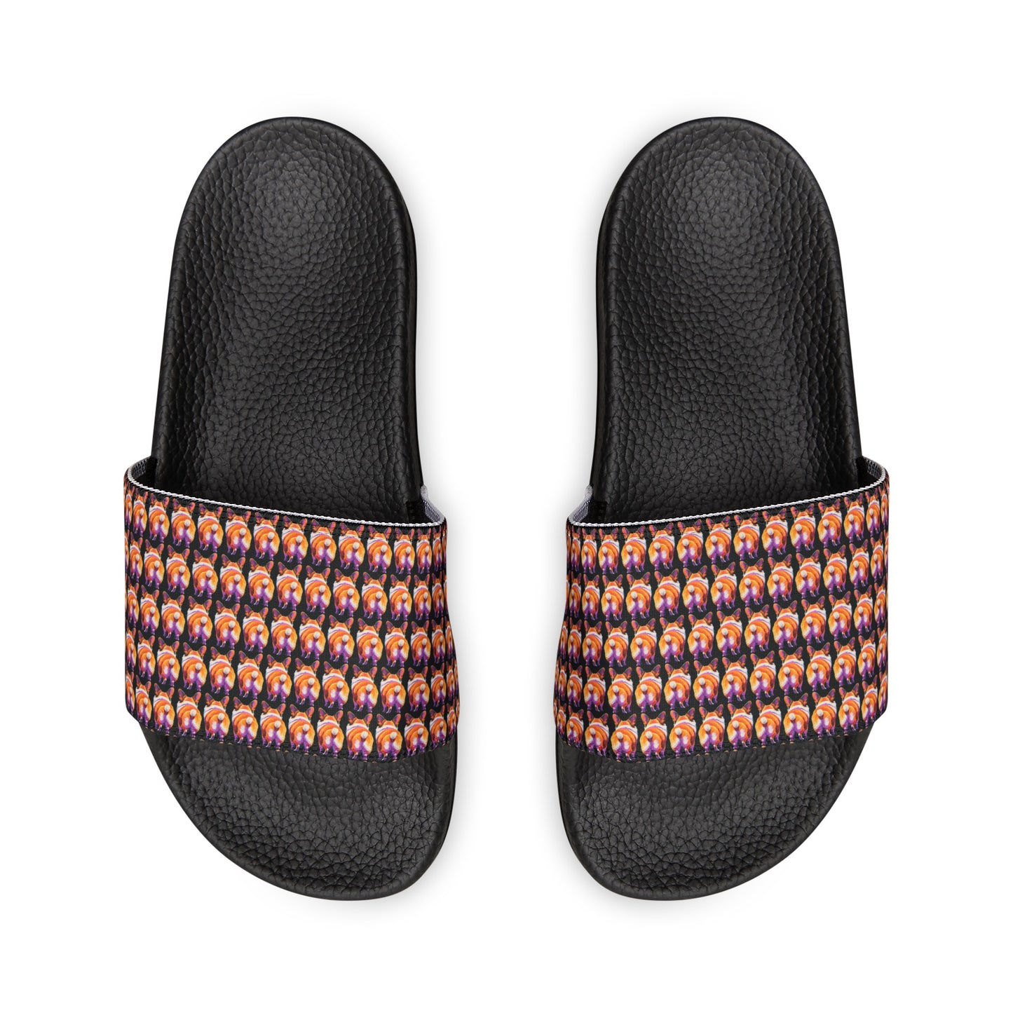 Corgi Butt Mosaic - Women's Slide Sandals