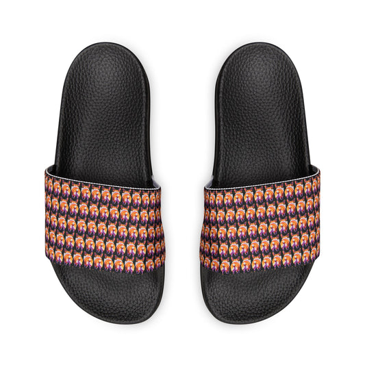 Corgi Butt Mosaic - Women's Slide Sandals