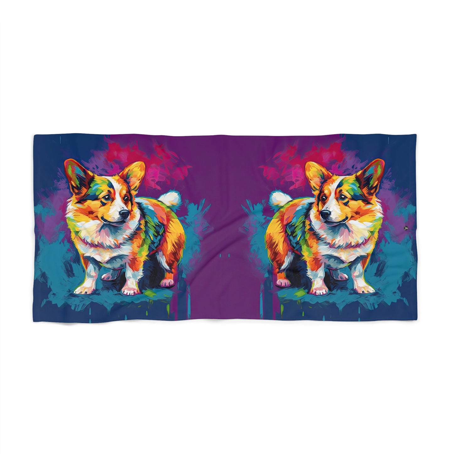 Corgi Scout Beach Towel