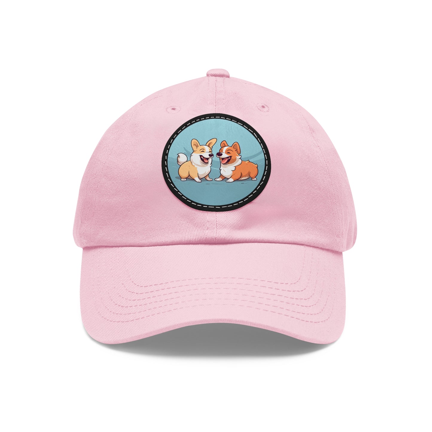 Corgi Couple - Cap with Leather Patch