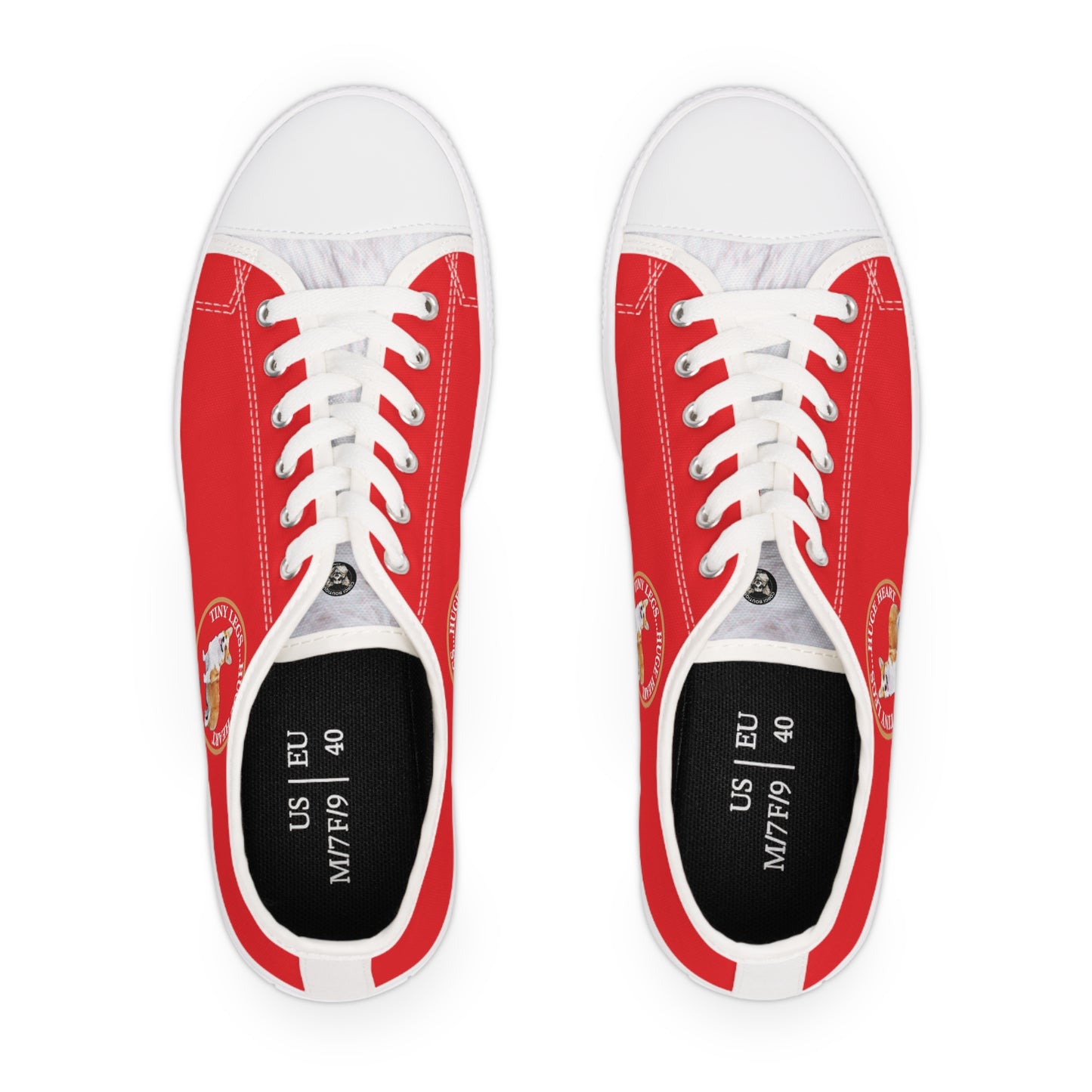Tiny Legs...Huge Heart - Women's Low Top Sneakers