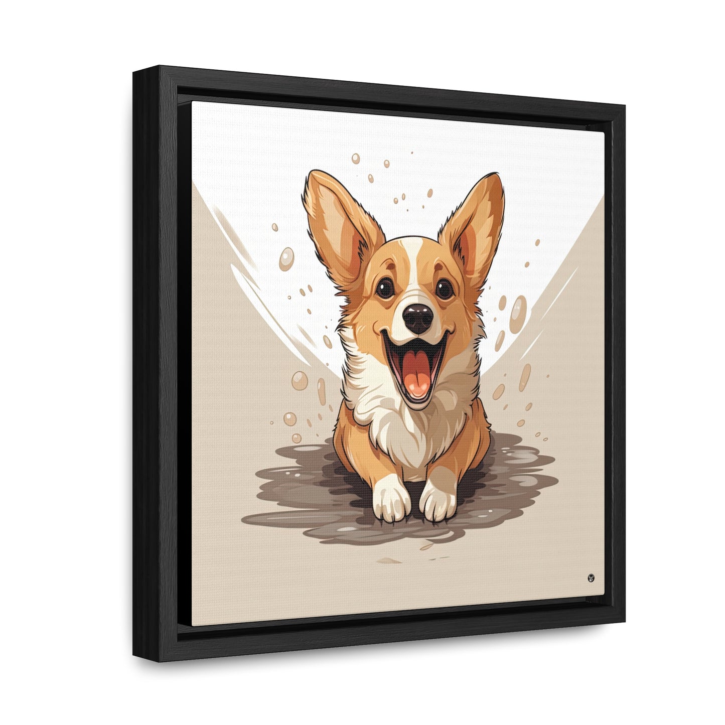 Corgi Cuteness - Framed on Canvas