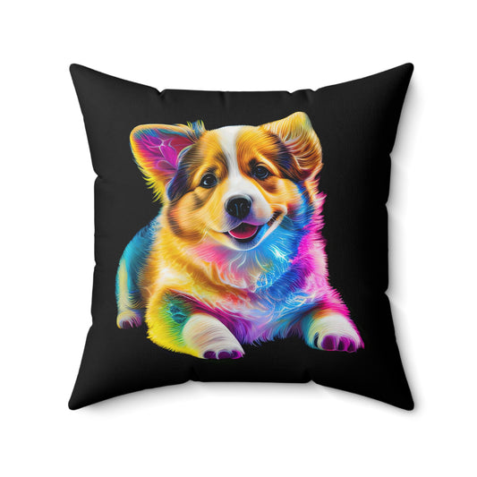 Colorful Corgi - Throw Pillow