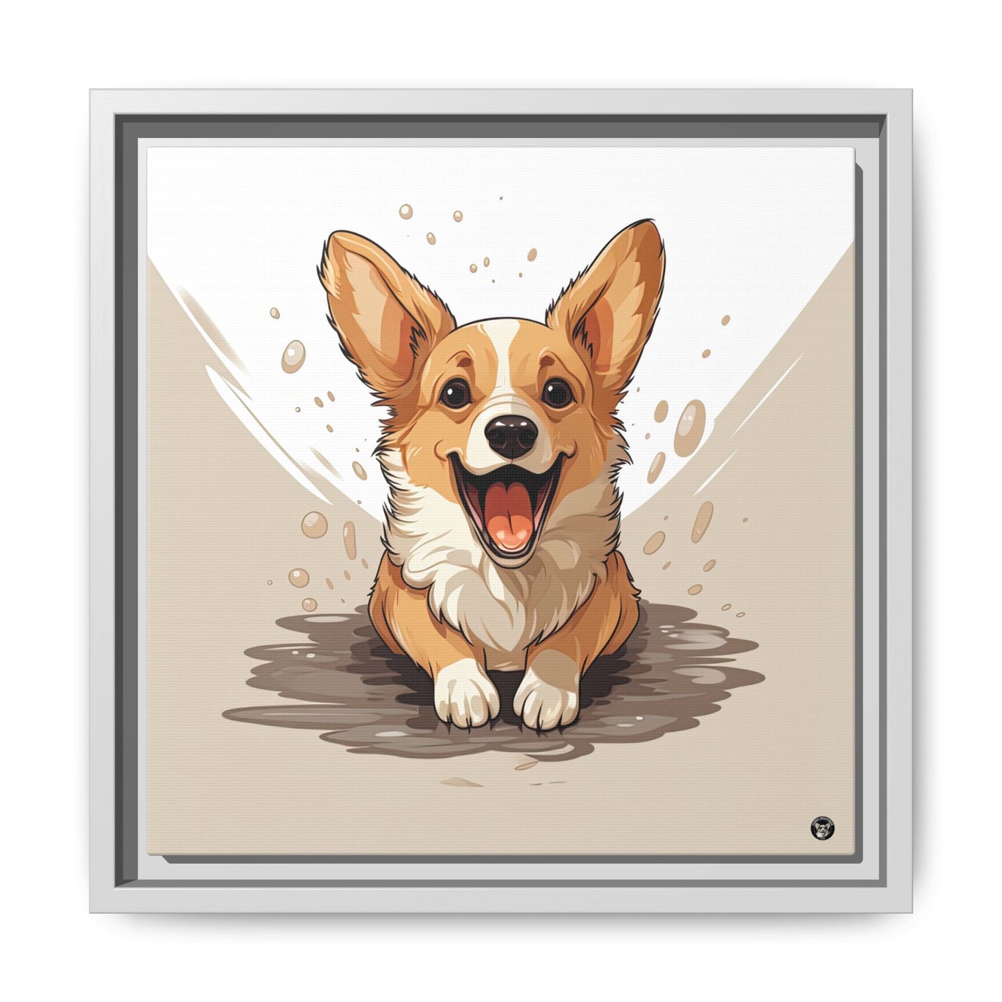Corgi Cuteness on Canvas