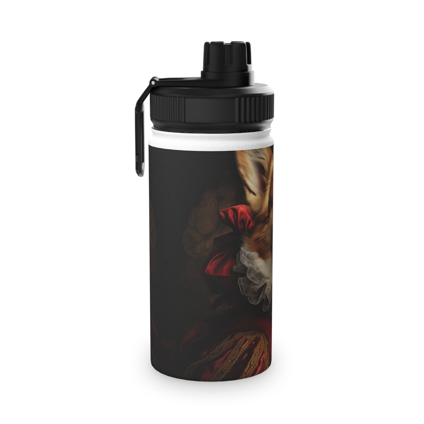 Renaissance Corgi - Water Bottle with Sport Lid
