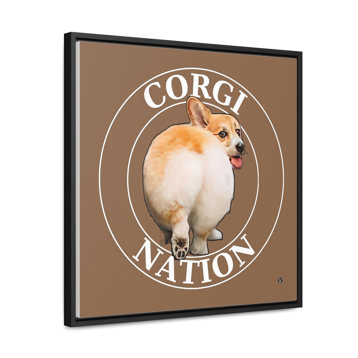 Corgi Nation - Framed on Canvas