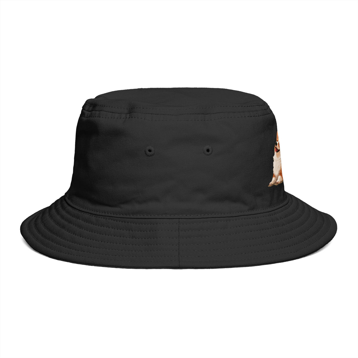 Giddy Sploot Black Corgi Bucket Hat