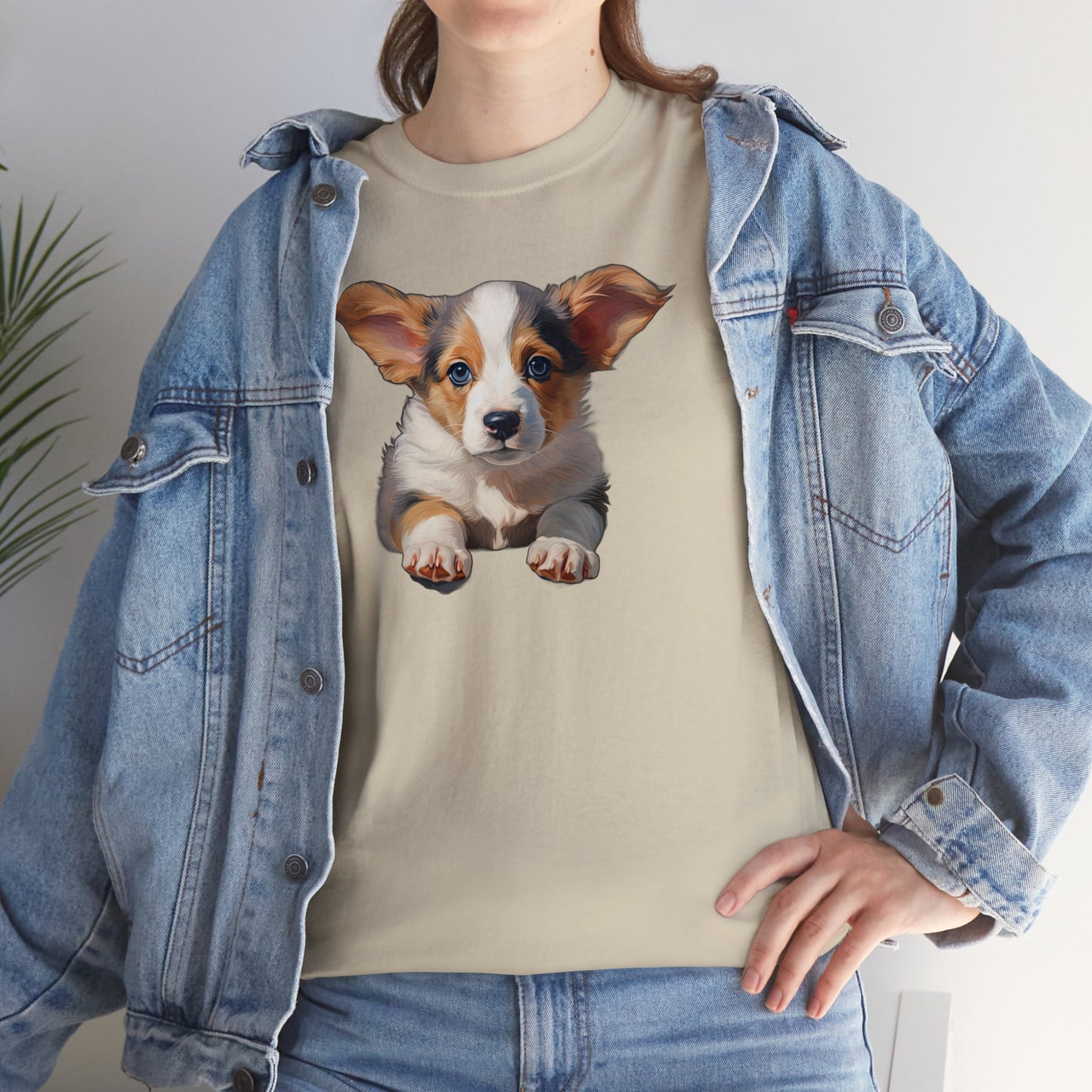 Puppy Portrait - Unisex Heavy Cotton Tee