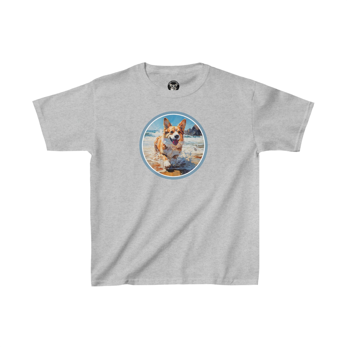 Coastal Corgi - Kids Heavy Cotton Tee