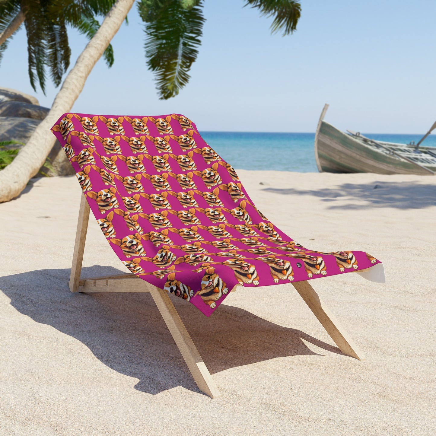 Puppy Love Mosaic - Beach Towel