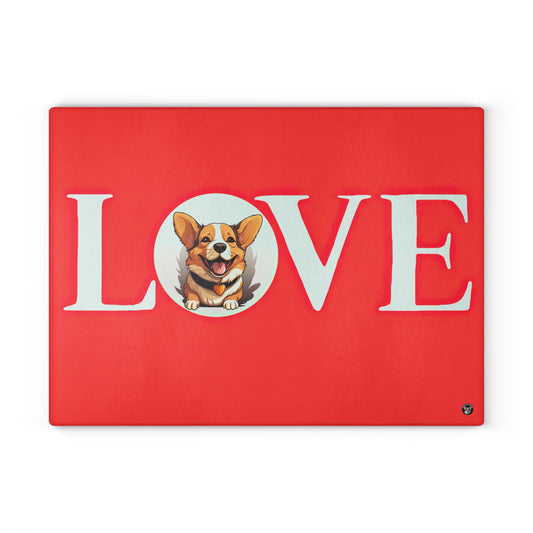 More Love - Glass Cutting Board