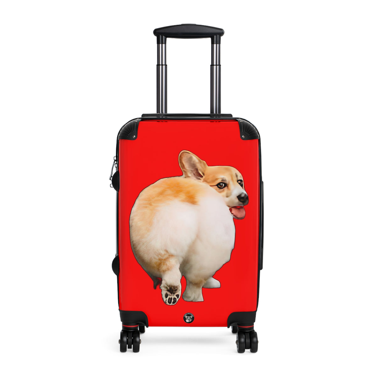 Baby Got Back Corgi Butt Strut Suitcases — Fun Red Luggage