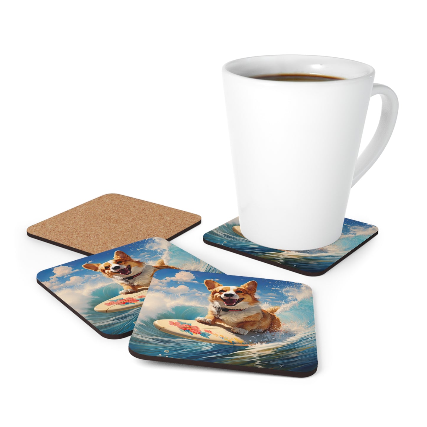 Cowabunga Corgi - Coasters
