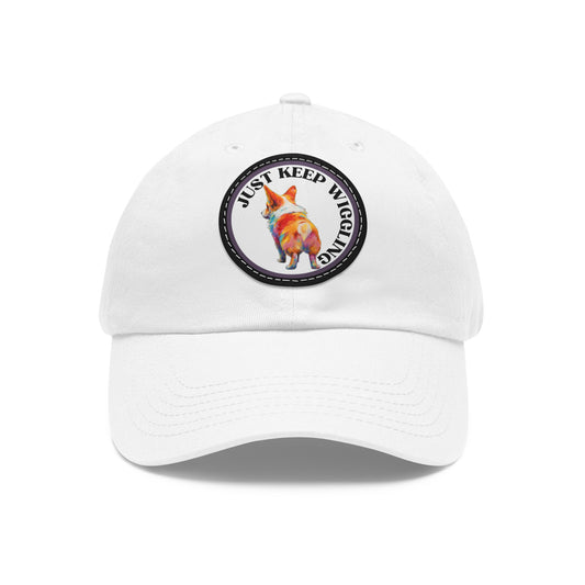 Just Keep Wiggling - Cap with Leather Patch