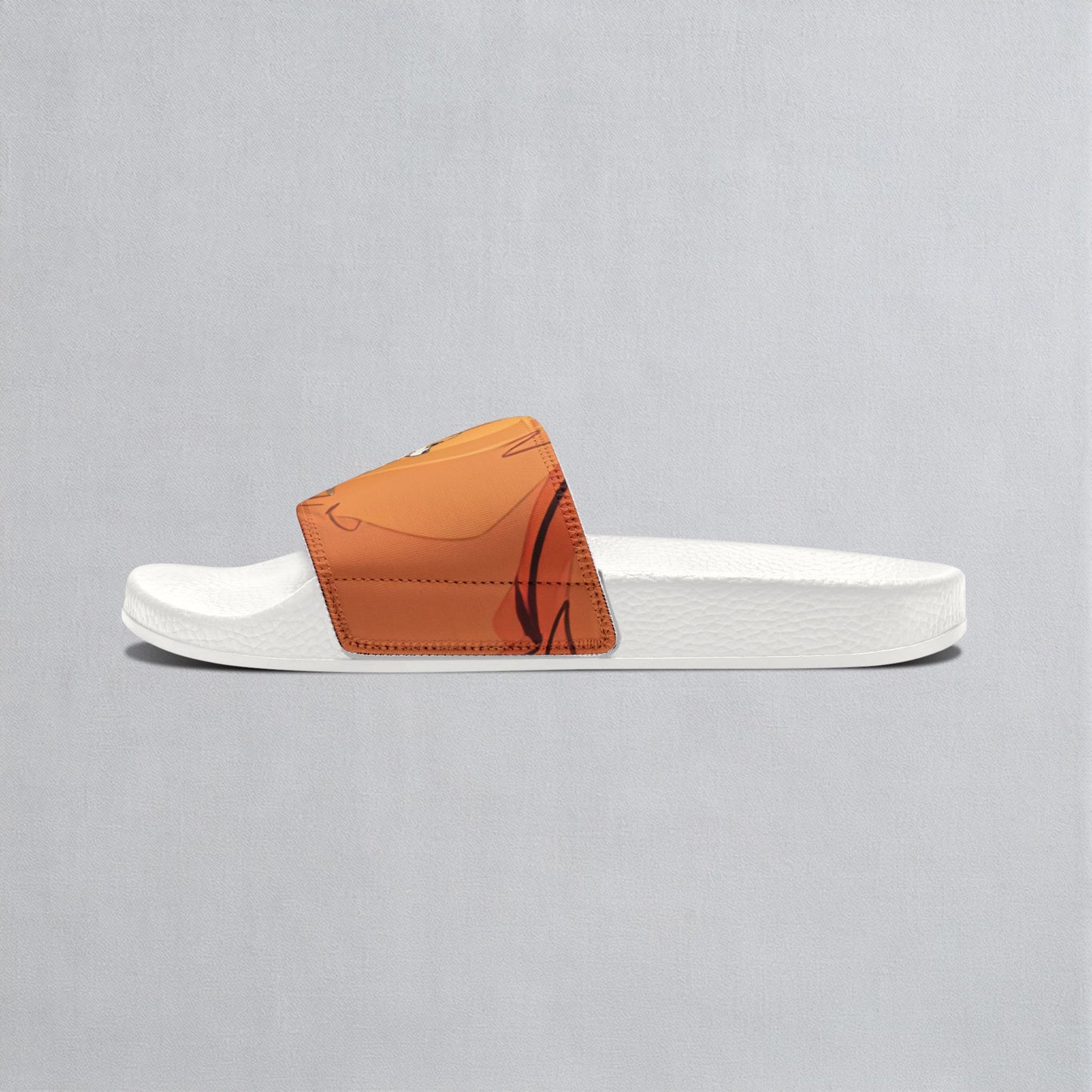 Cutie Patootie Corgi Autumn Orange Men's Slide Sandals - Casual Pool & Beach Slides