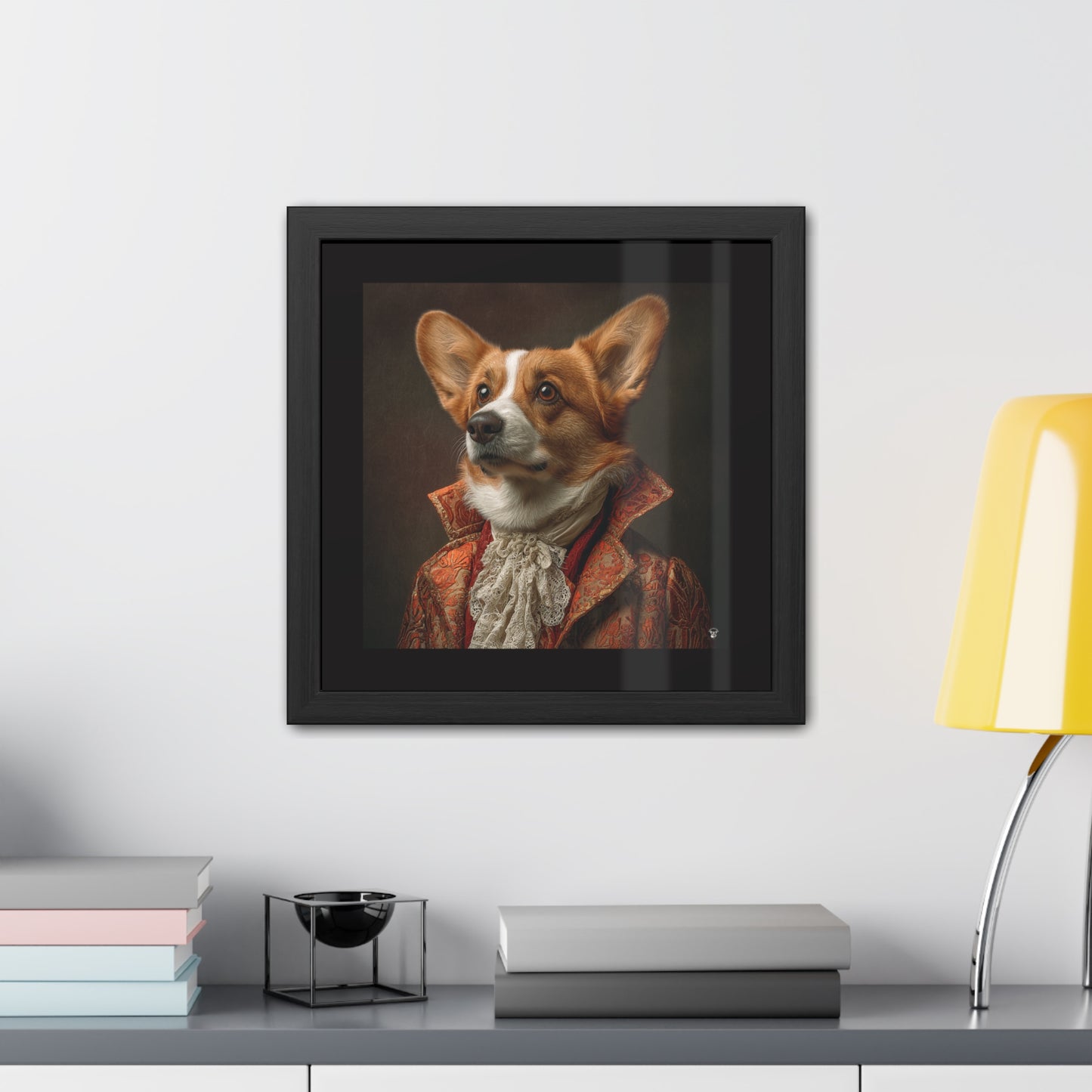 Prince Corgi Framed Print