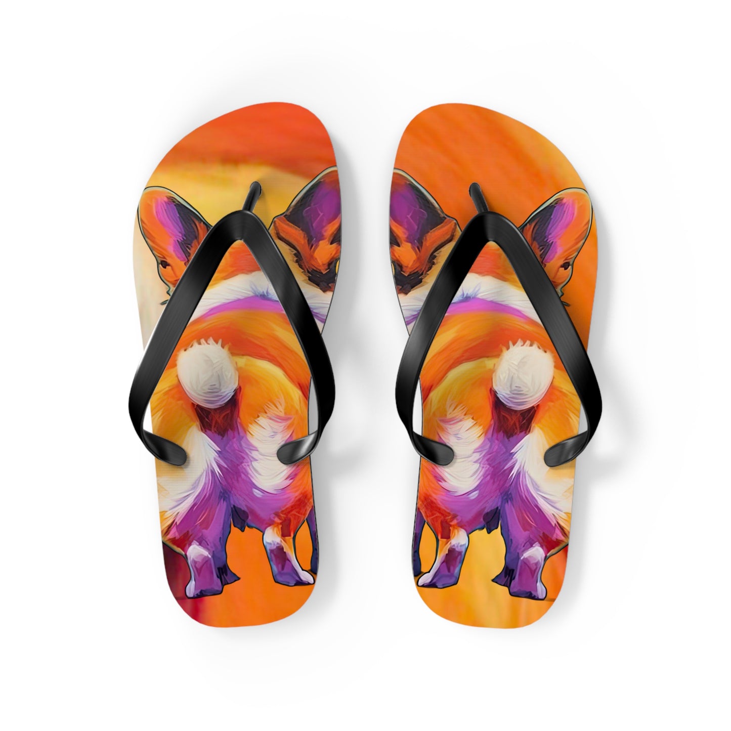 Corgi Butt Flip-Flops