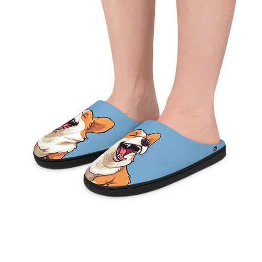 Comical Corgi Men's Slippers