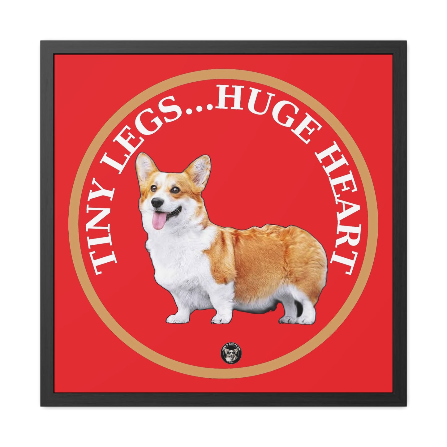 Tiny Legs...Huge Heart - Framed Print