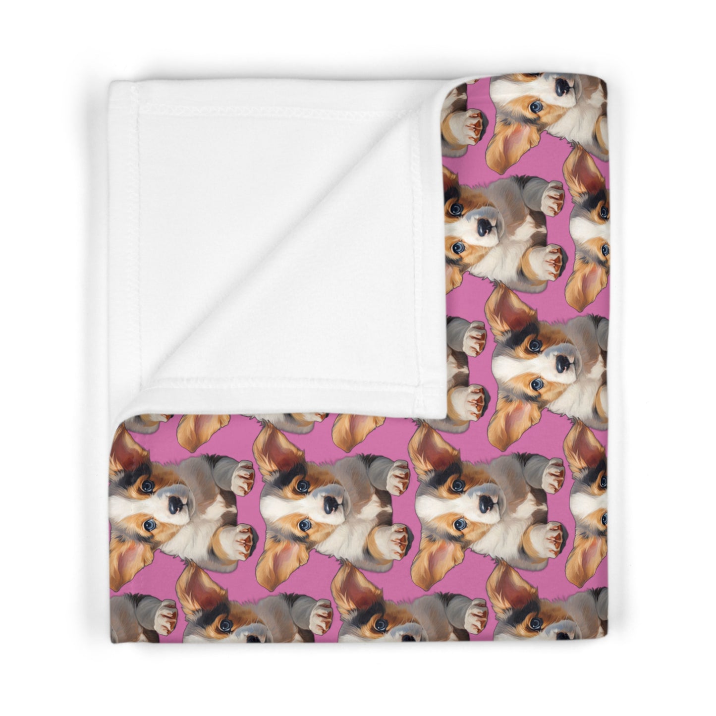 Puppy Portrait Mosaic - Baby Blanket