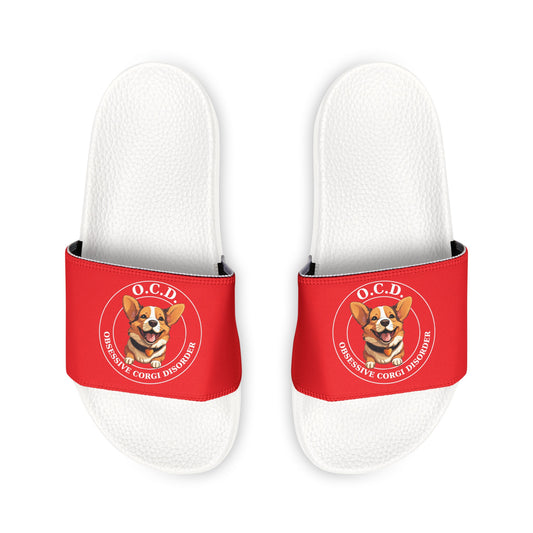 O.C.D. Obsessive Corgi Disorder - Women's Slide Sandals