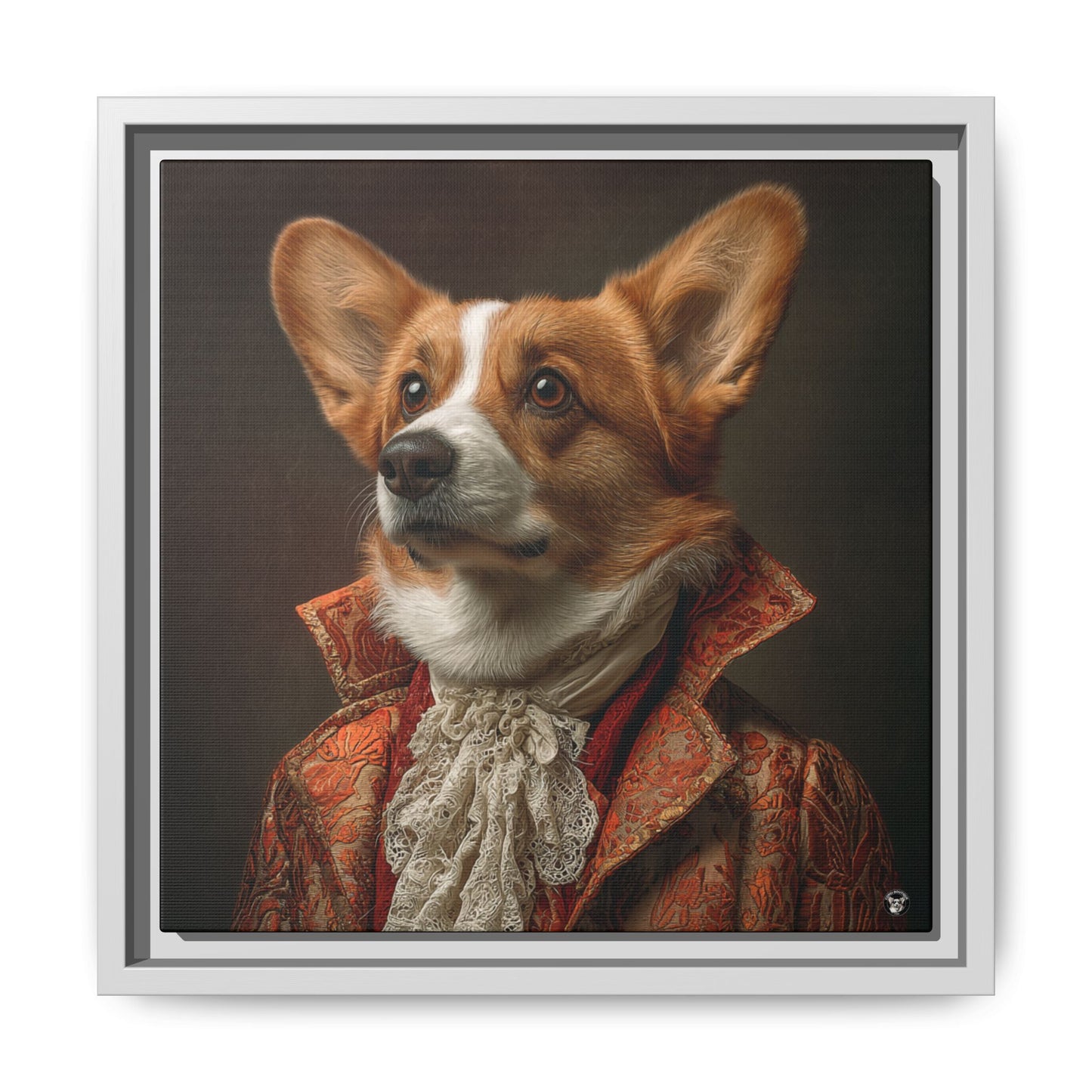 Prince Corgi on Canvas