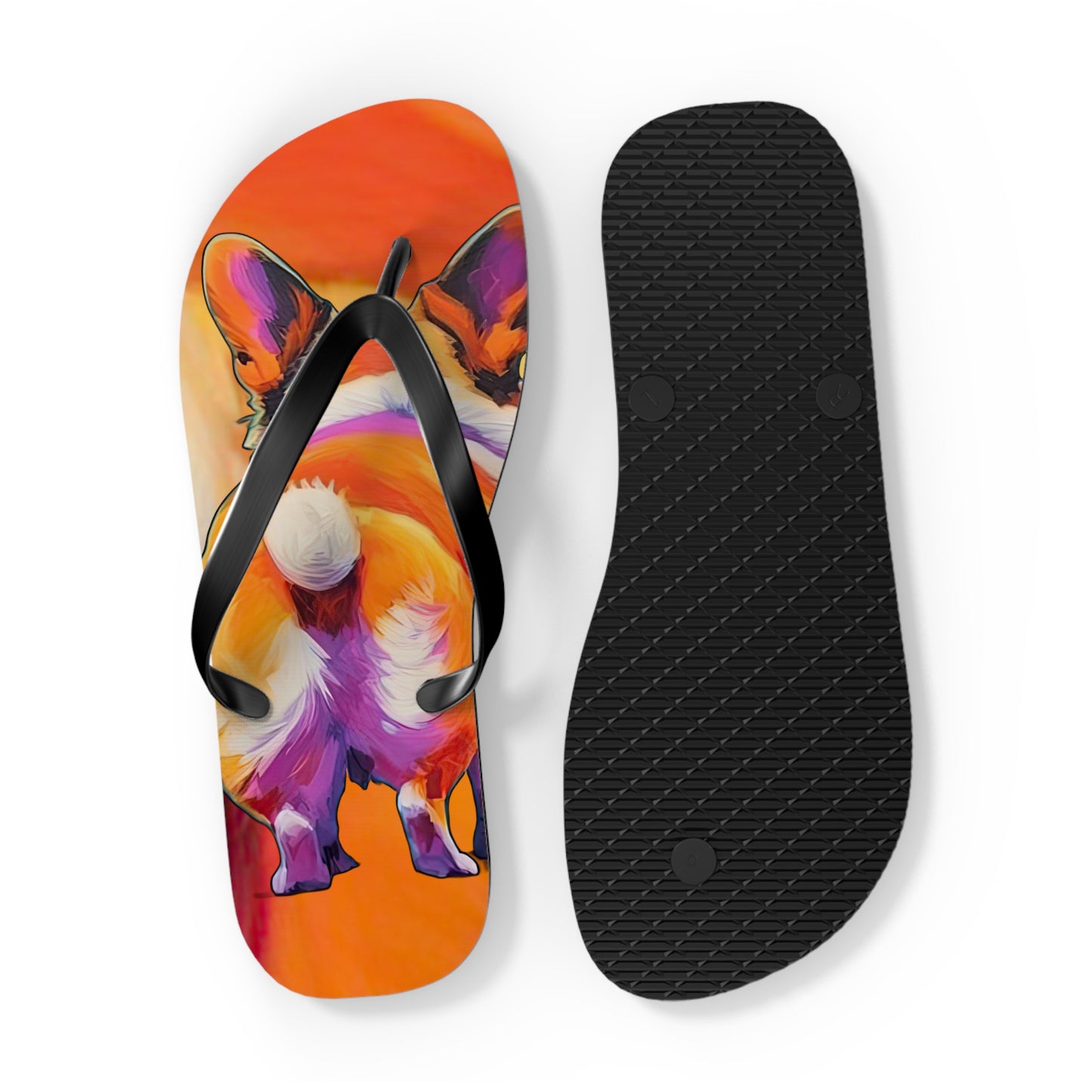 Corgi Butt Flip-Flops