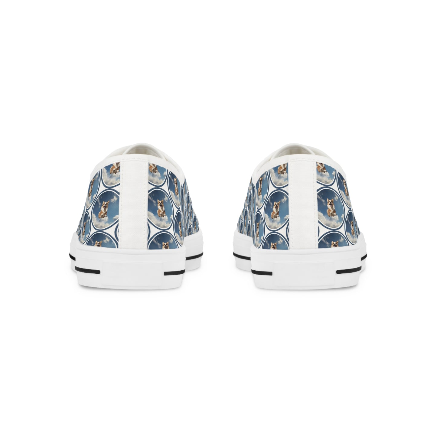 Super Corgi Mosaic - Men's Low Top Sneakers