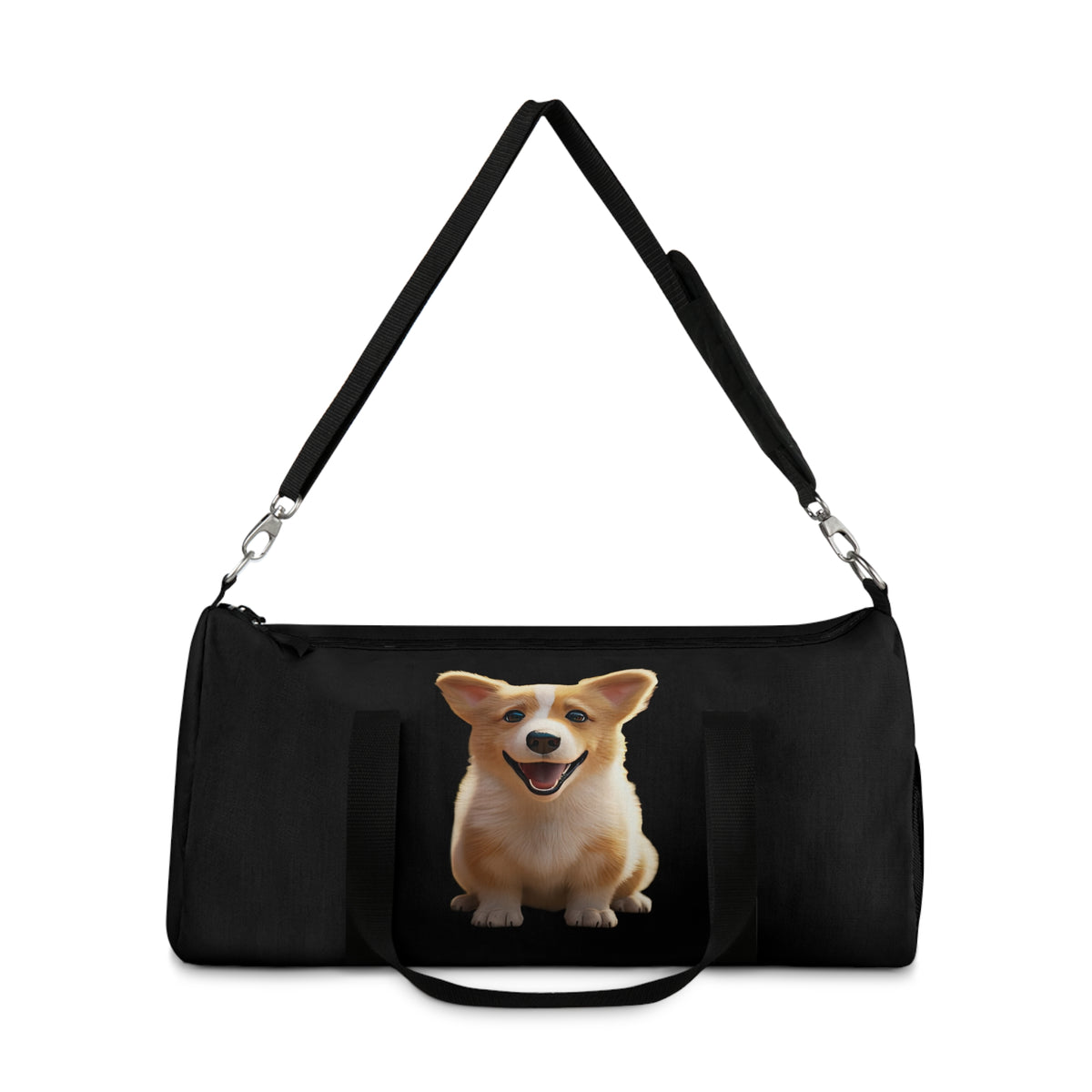 Corgi Sweetness Duffel Bag - Cute Black Corgi Travel Gym Bag