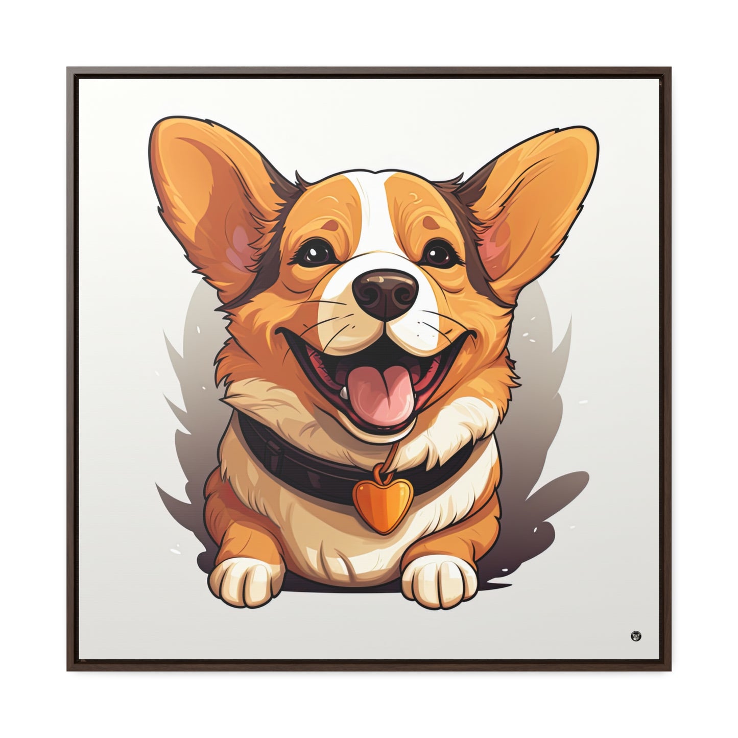 Puppy Love - Framed on Canvas
