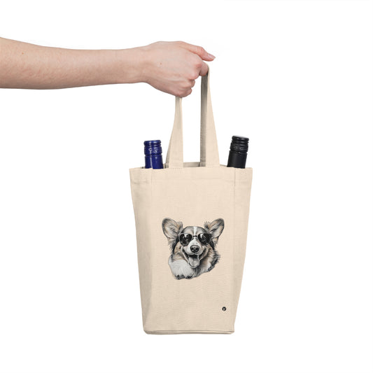 Corgi Cool - Double Wine Bottle Tote Bag
