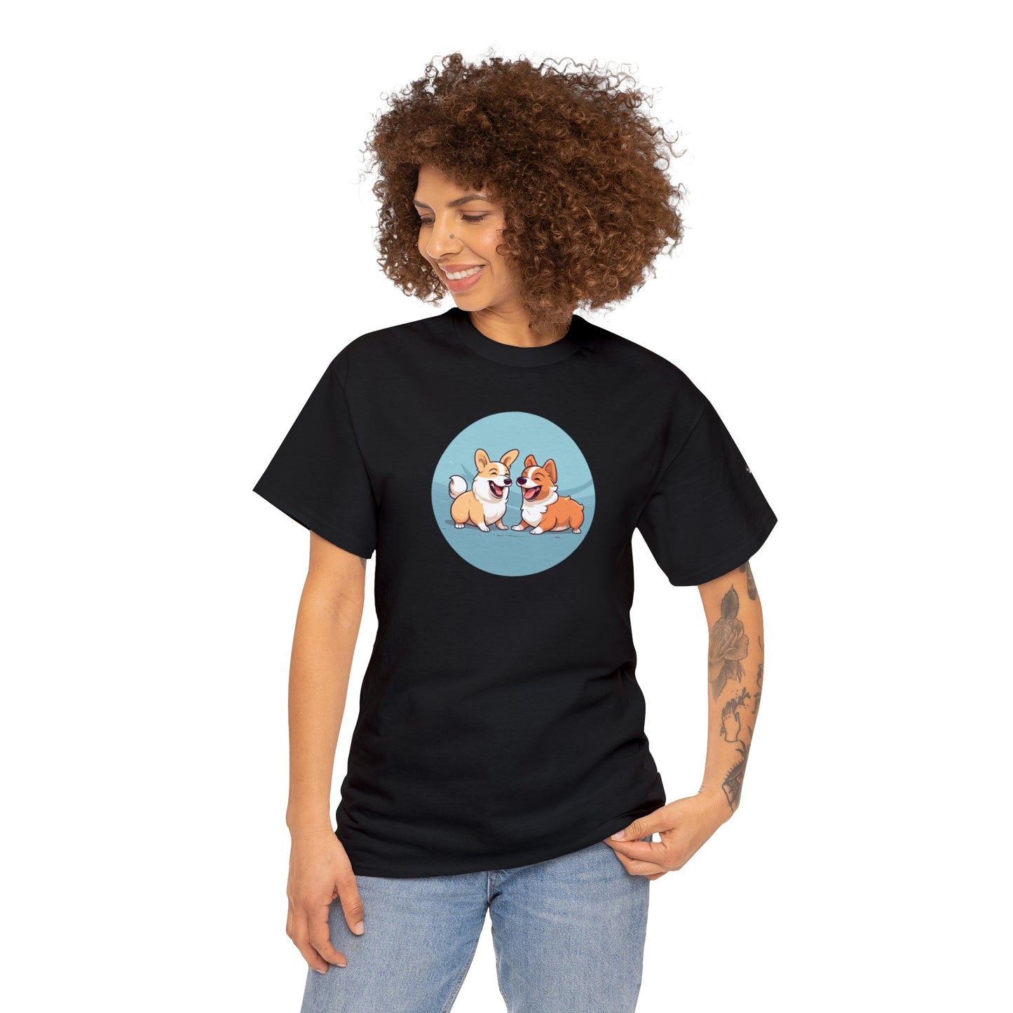Corgi Couple - Unisex Heavy Cotton Tee