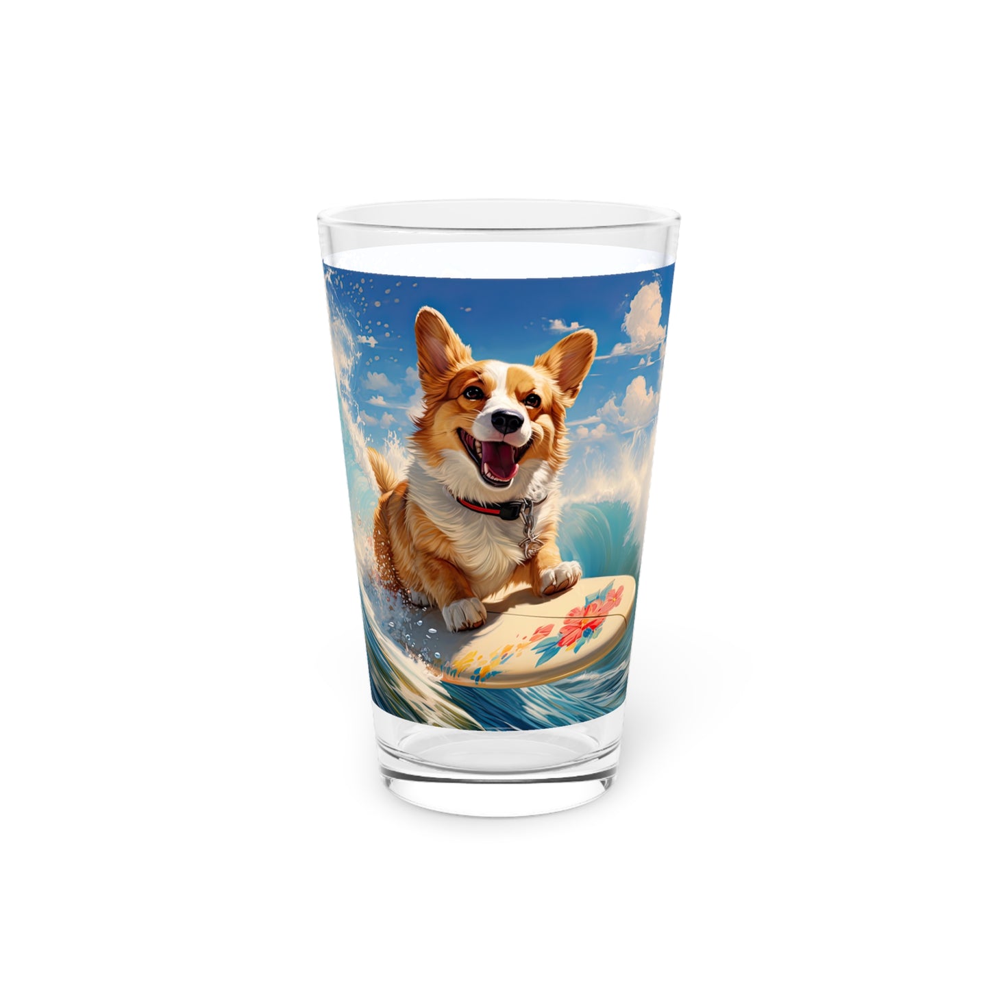 Cowabunga Corgi - Pint Glass