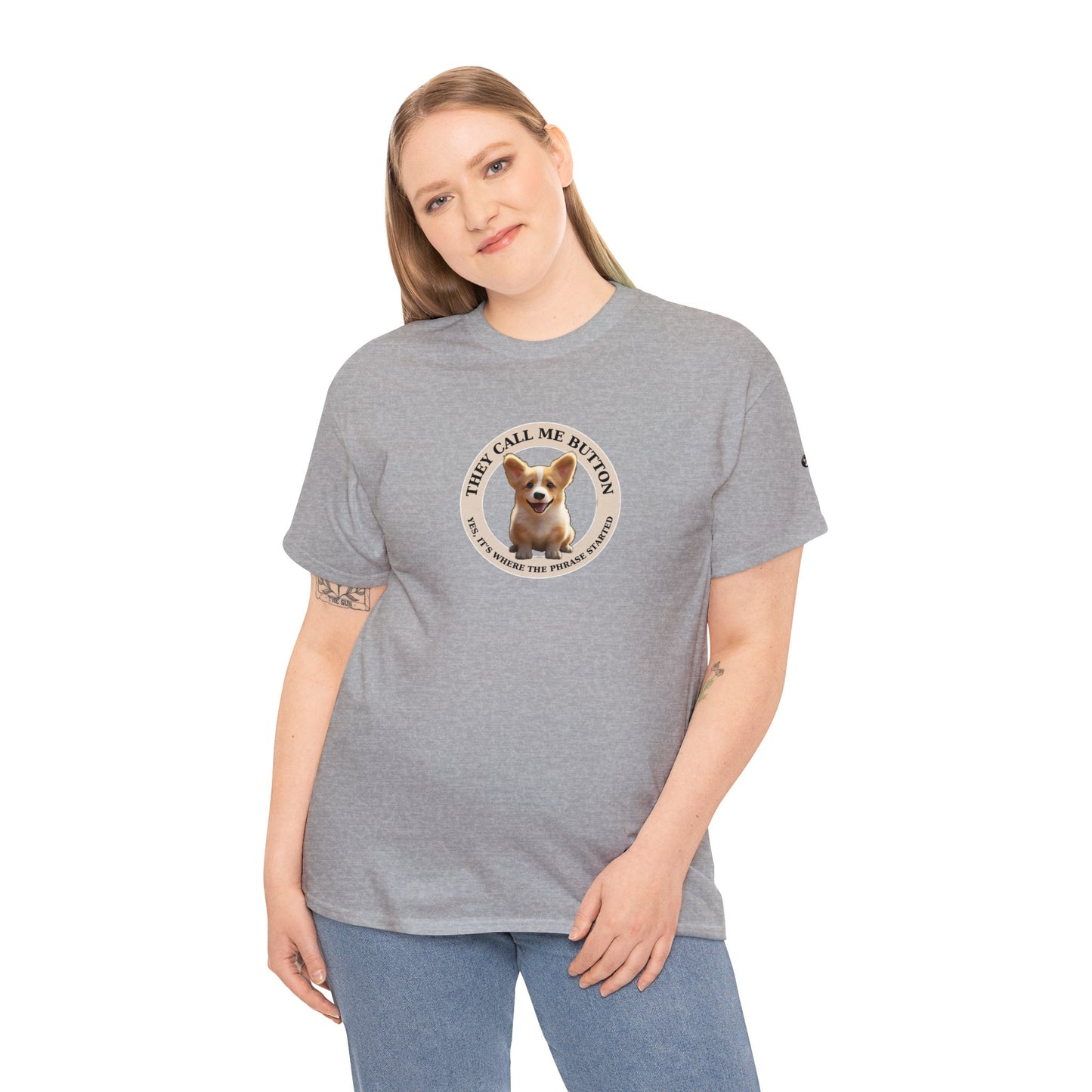Cute as a Button - Unisex Heavy Cotton Tee