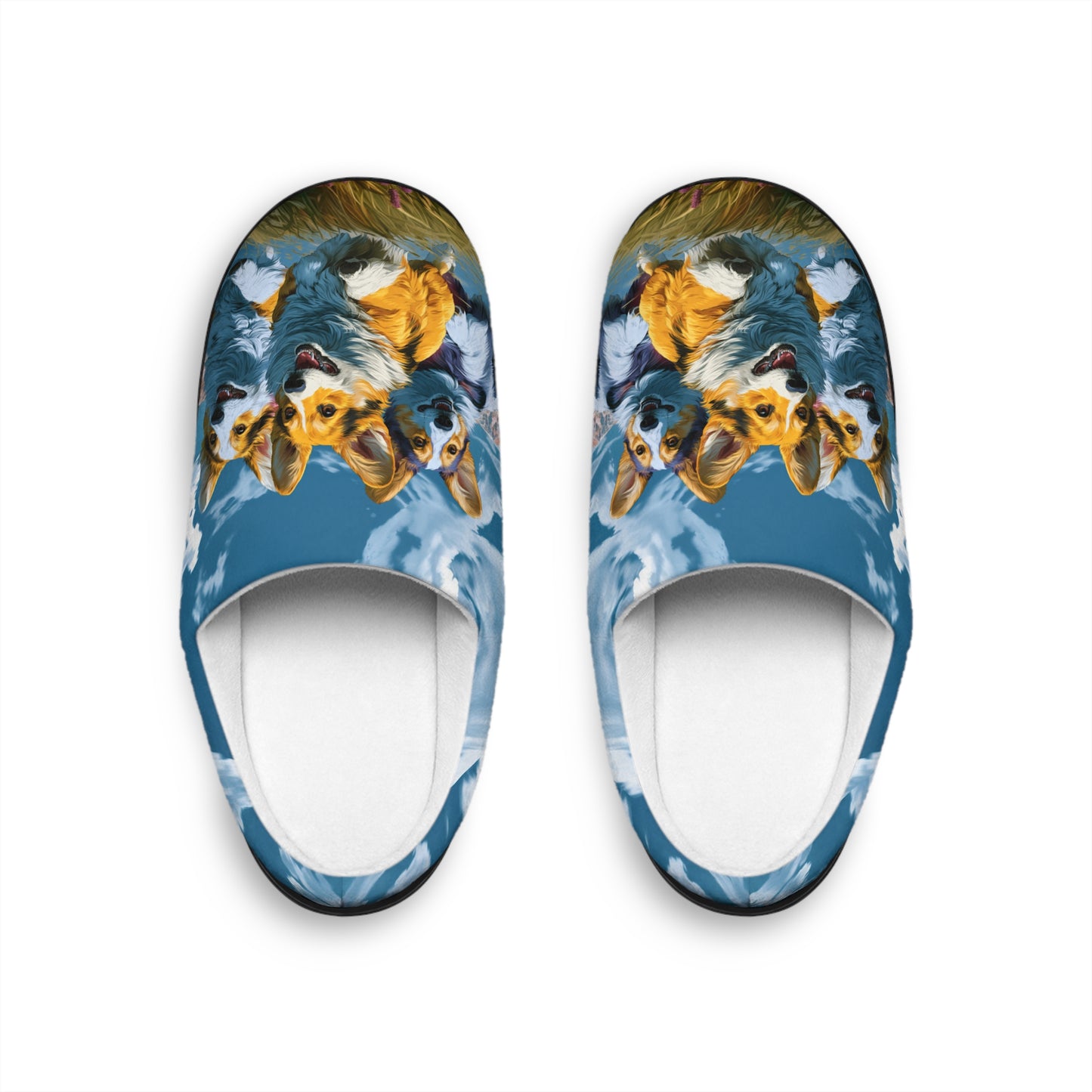 Corgi Racers Men's Slippers