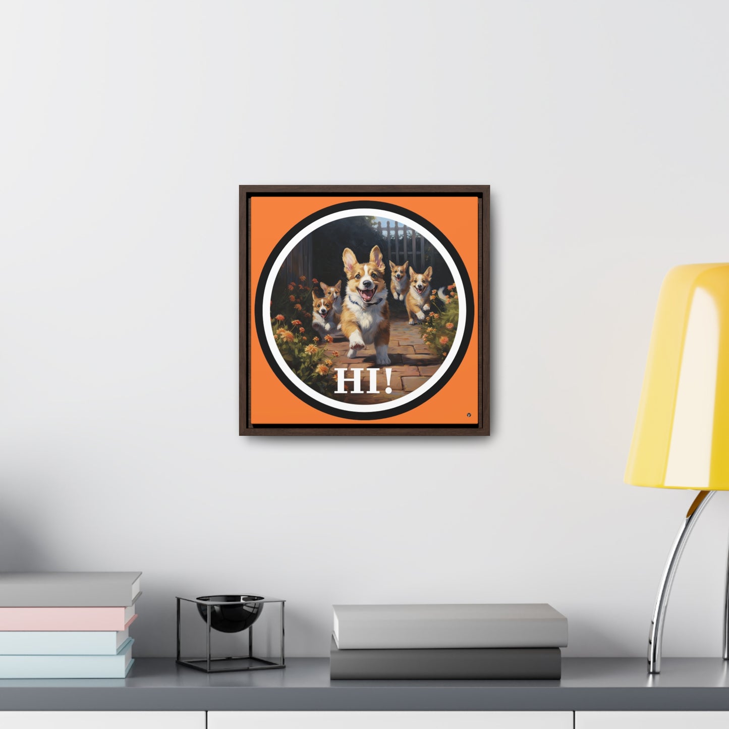 Hi! - Framed on Canvas