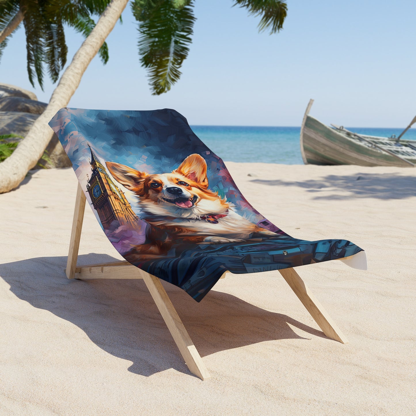 Corgi & Ben Beach Towel