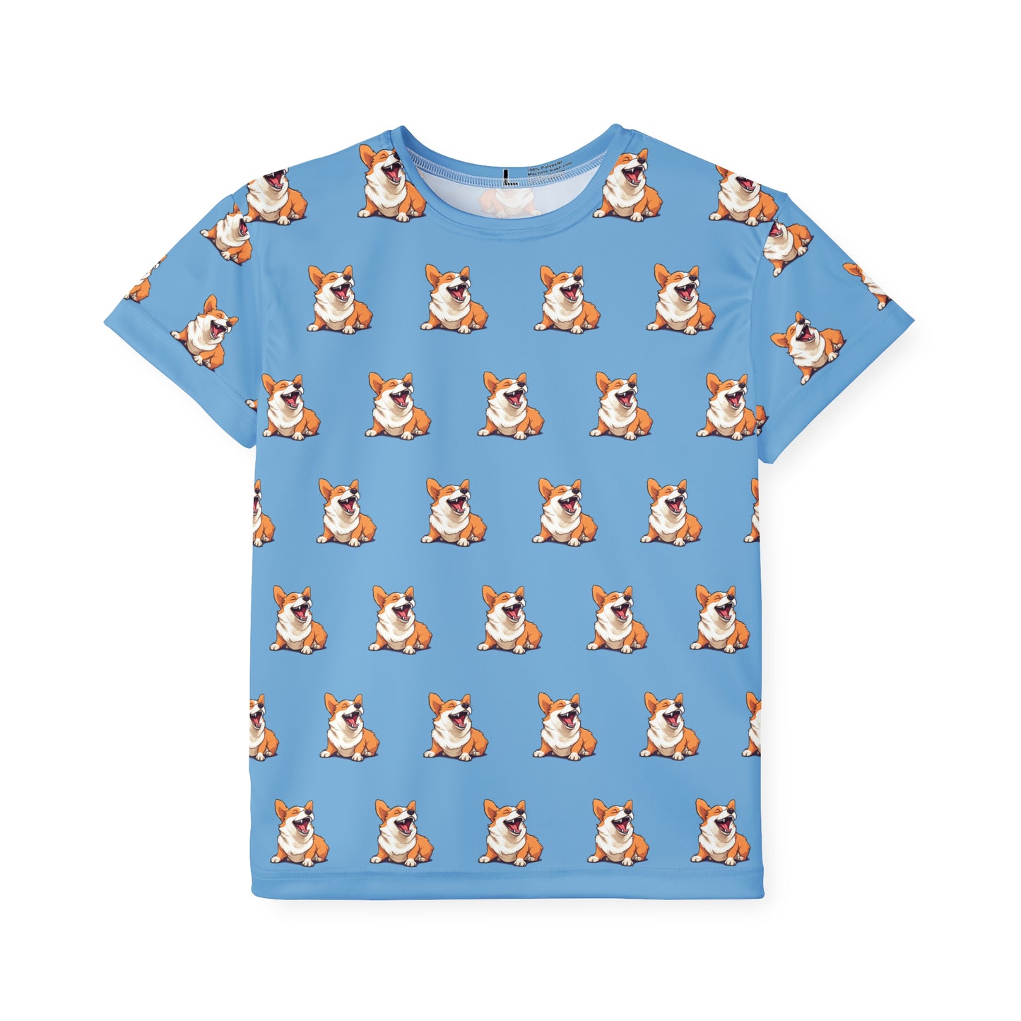 Comical Corgi Kid's Sports Tee