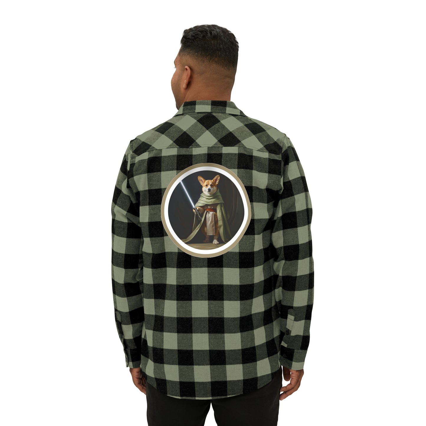 Jedi Corgi - Flannel Shirt