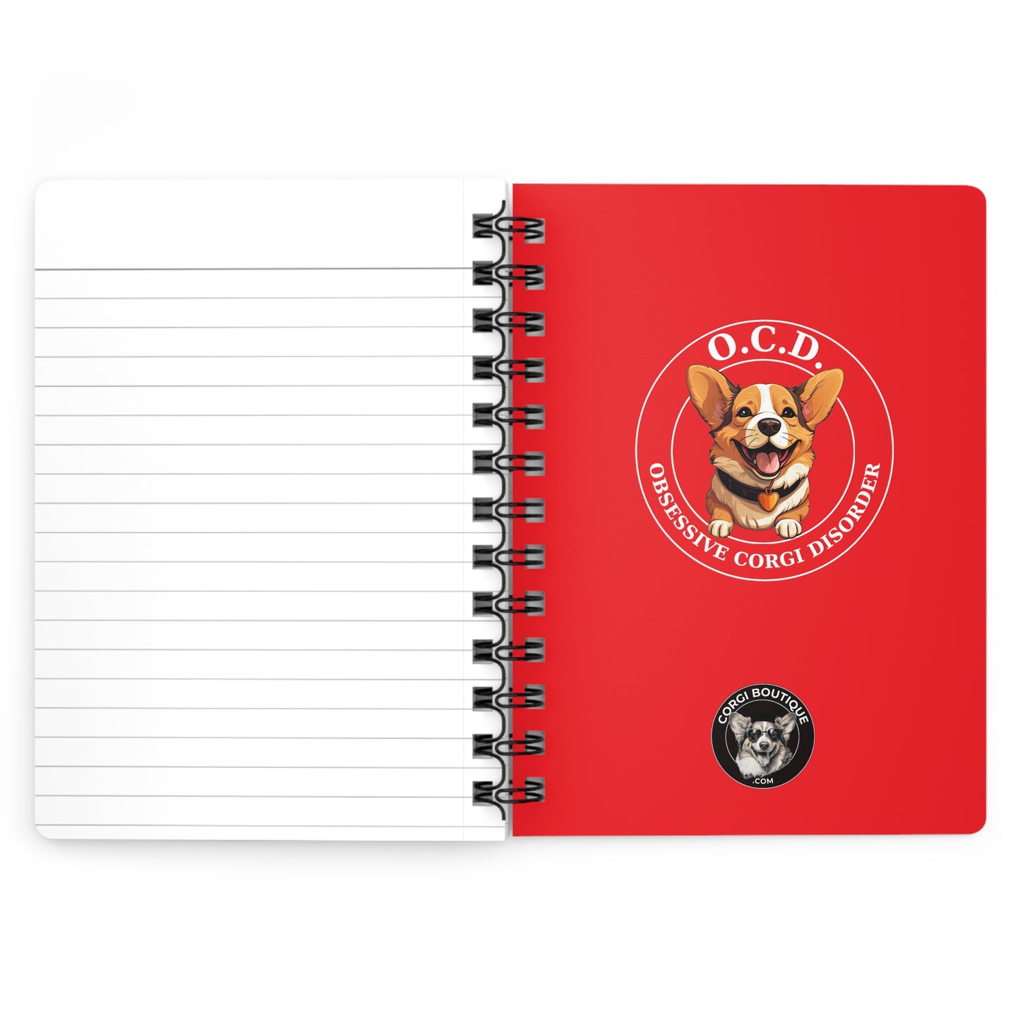 Obsessive Corgi Disorder - Spiral Bound Notebook