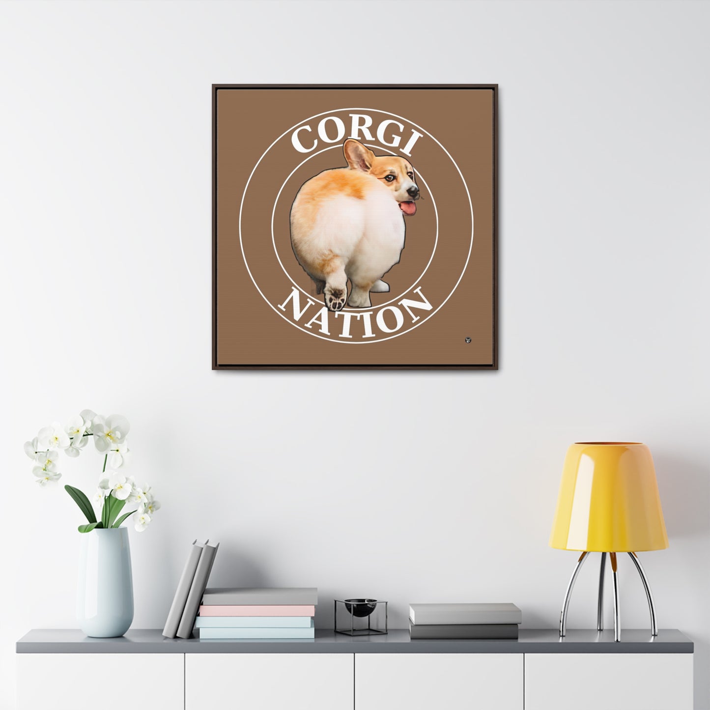 Corgi Nation - Framed on Canvas