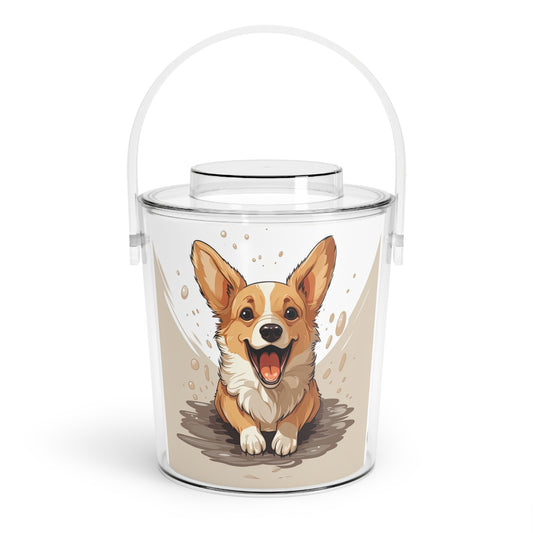 Corgi Cuteness - Ice Bucket with Tongs