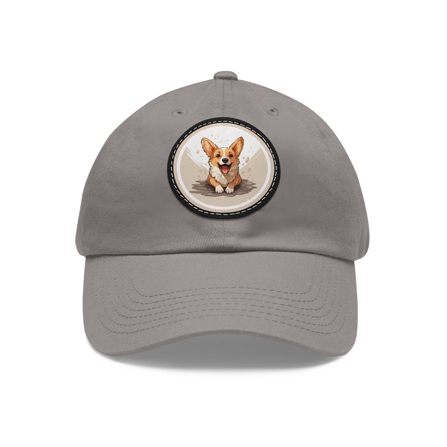 Corgi Cuteness - Cap with Leather Patch