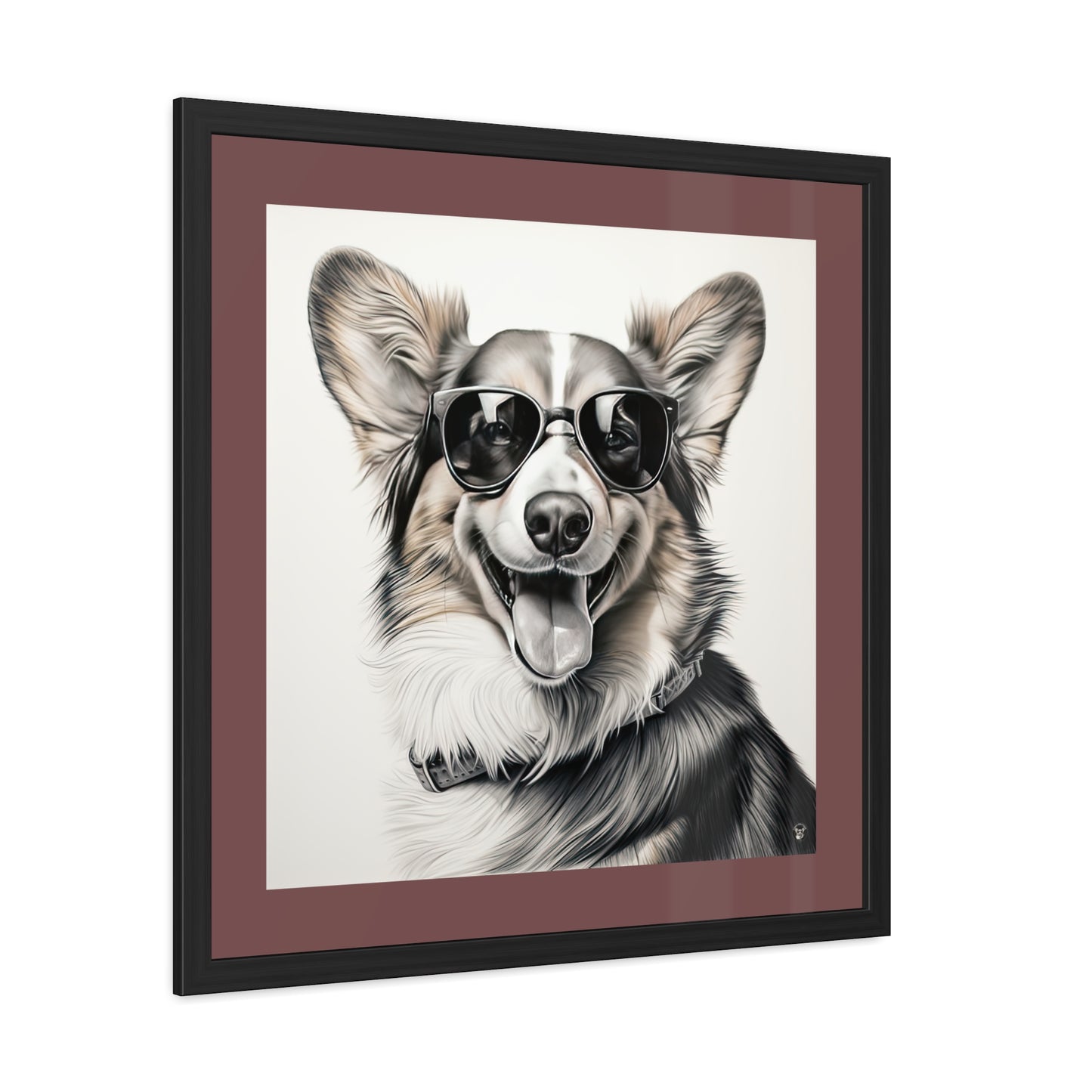 Impression encadrée Corgi Cool