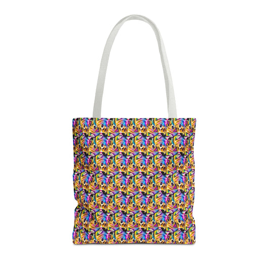 Colorful Corgi Mosaic - Tote Bag